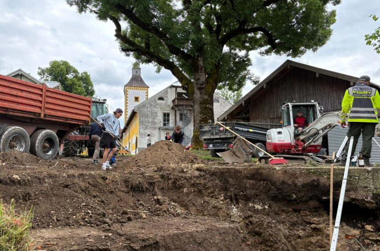 schaufeln und baggern